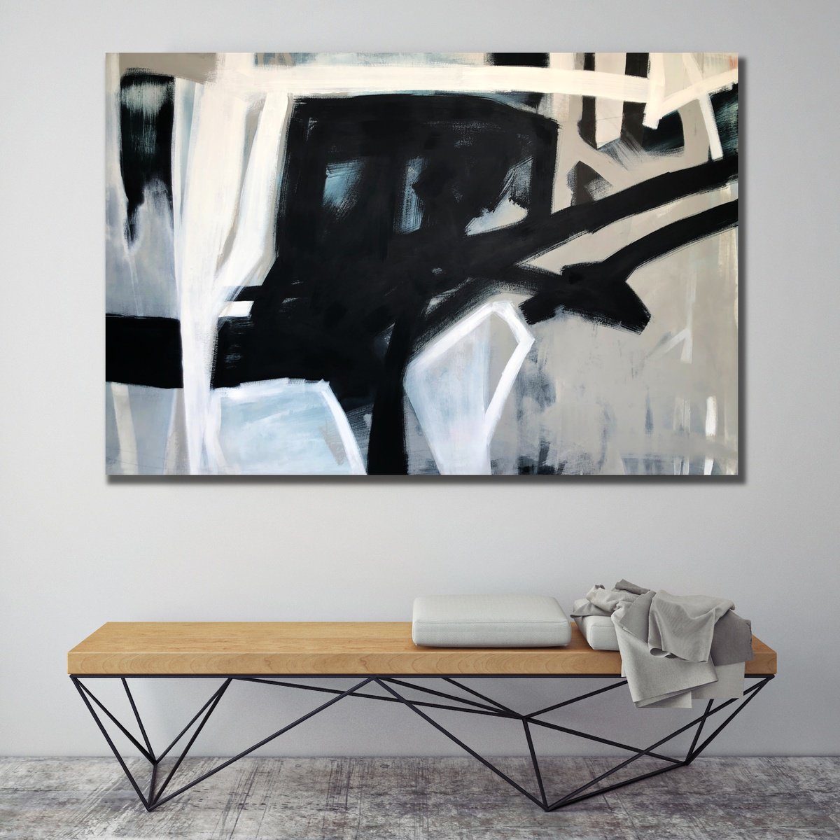 Abstract Acrylic Painting By Kylie Sams, 60 X 40", The Power Of One, Original Artwork