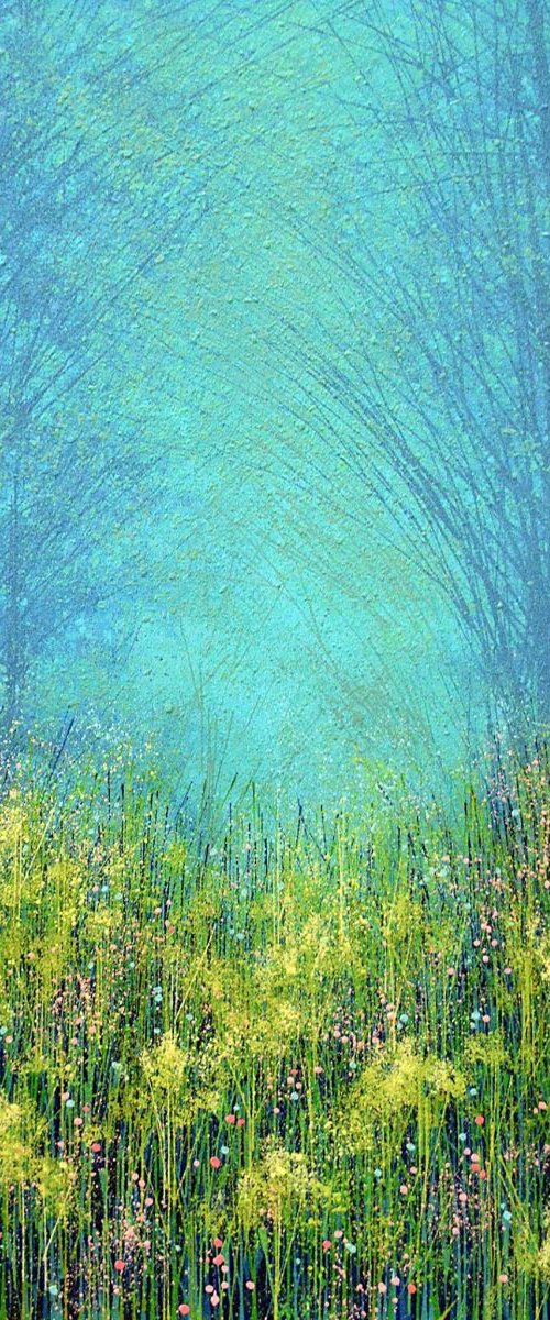 Wild Flowers in Blue Light by Marc Todd