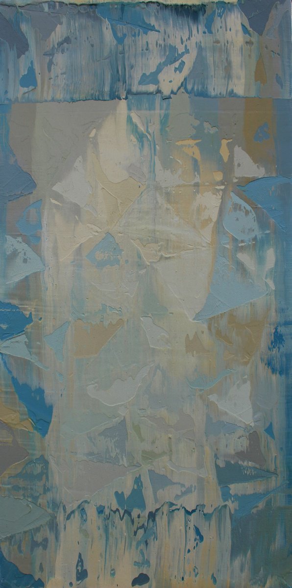 Organic Abstract Oil Painting By Athaang Art, 12 X 24, S-3, Original Artwork