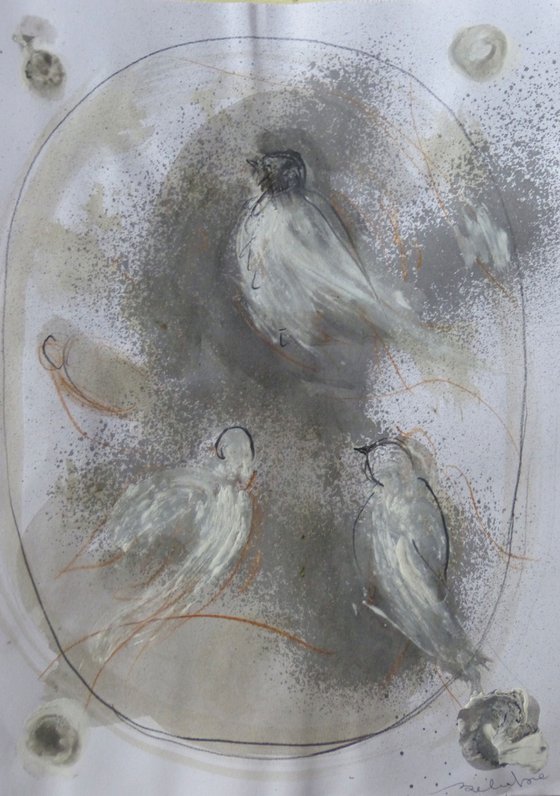 The Birds C20-17, 29x21 cm