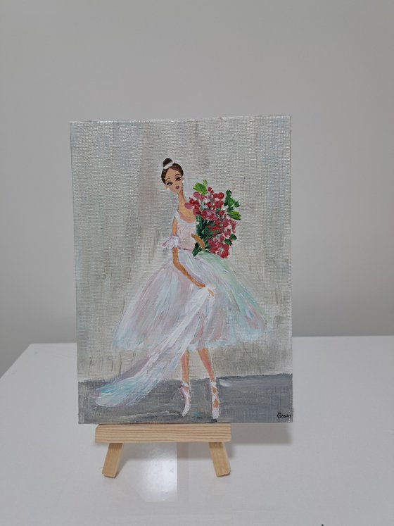 Ballerina mini painting