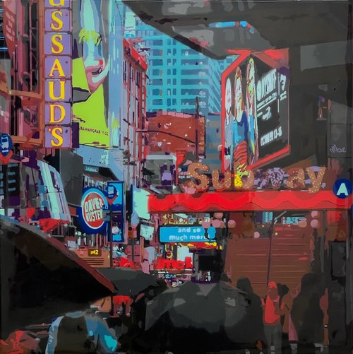 Rainy New York Street #5 by Marco Barberio