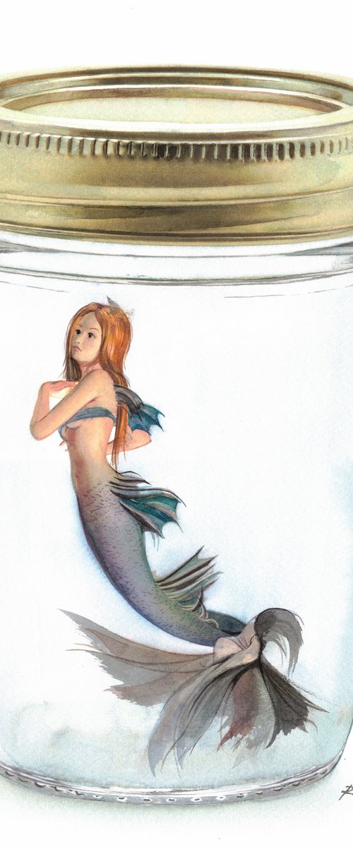 Mermaid in Jar IX by REME Jr.