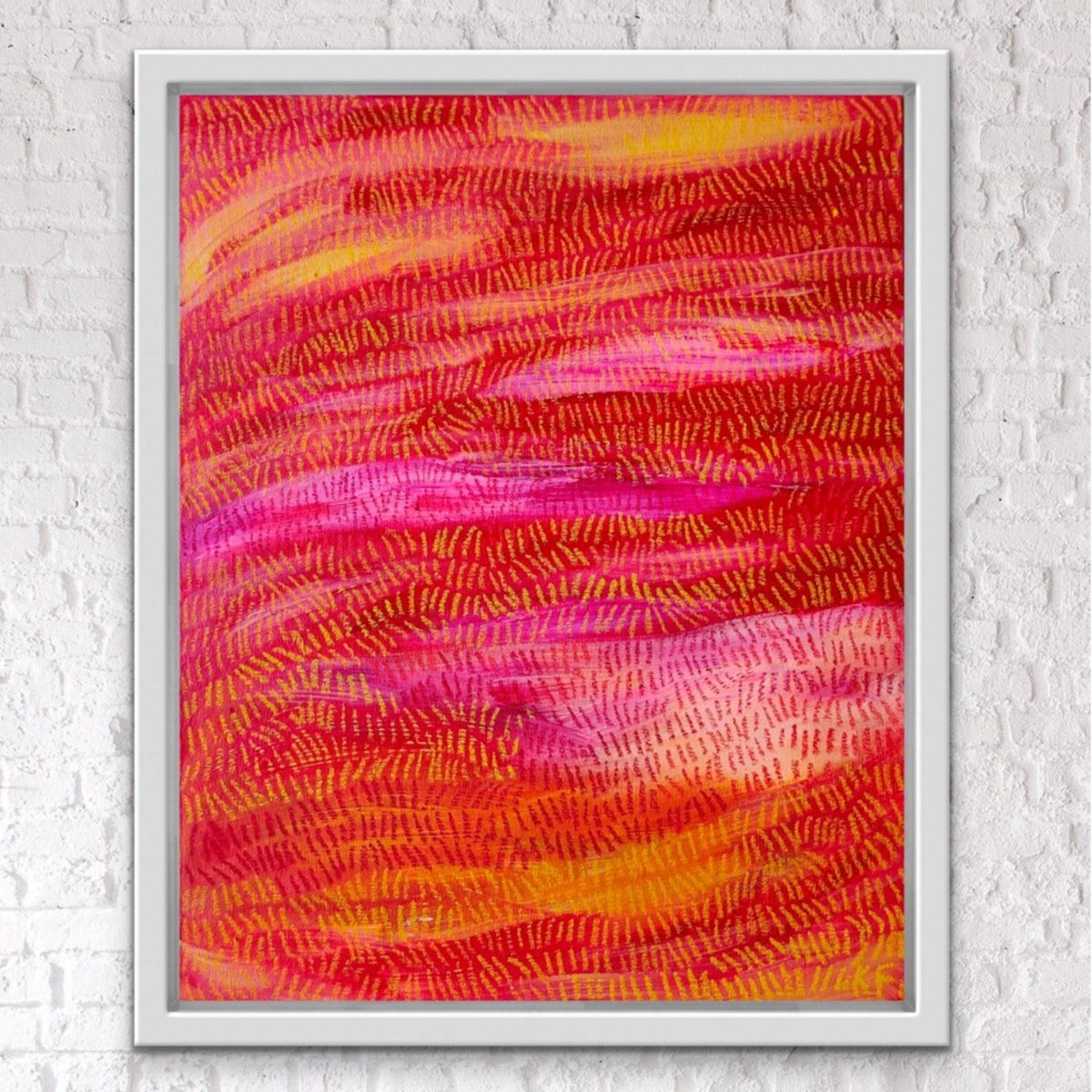 Abstract Painting By Ketki Fadnis, 16 X 20", Shining Bright, Original Artwork