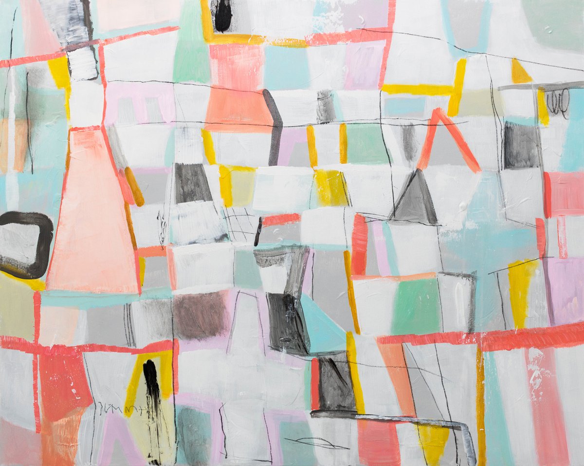 Geometric Painting , Superpowers 10 By Duealberi, 39 X 31, Artwork For Sale On Artfinder