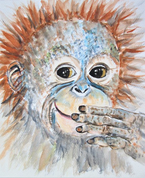 Orangutan Monkey by MARJANSART