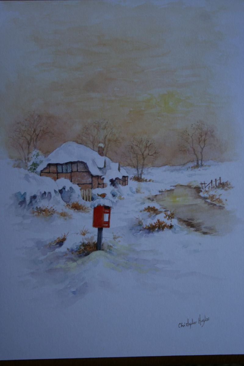 Cottage in the Snow by Christopher Hughes
