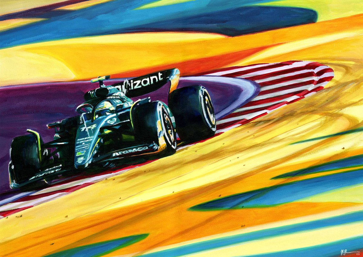 Fernando Alonso - 2023 Bahrain Grand Prix - Aston Martin AMR23 by Alex Stutchbury