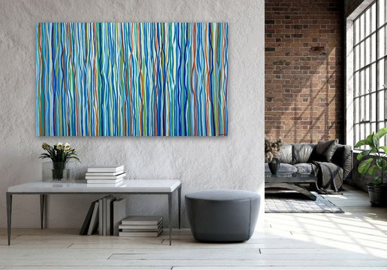 Funk Stream - 152 x 90cm acrylic on canvas