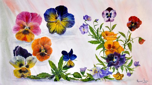 Violets by Asuman Tepe
