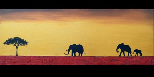 Elephants of the Sudan by Stuart Wright