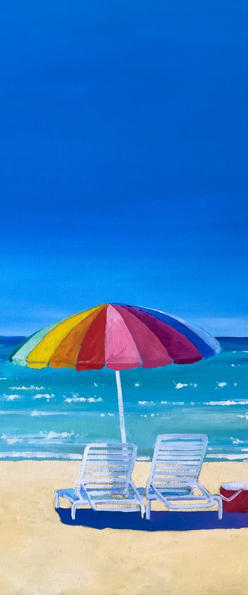 Rainbow umbrella by Volodymyr Smoliak