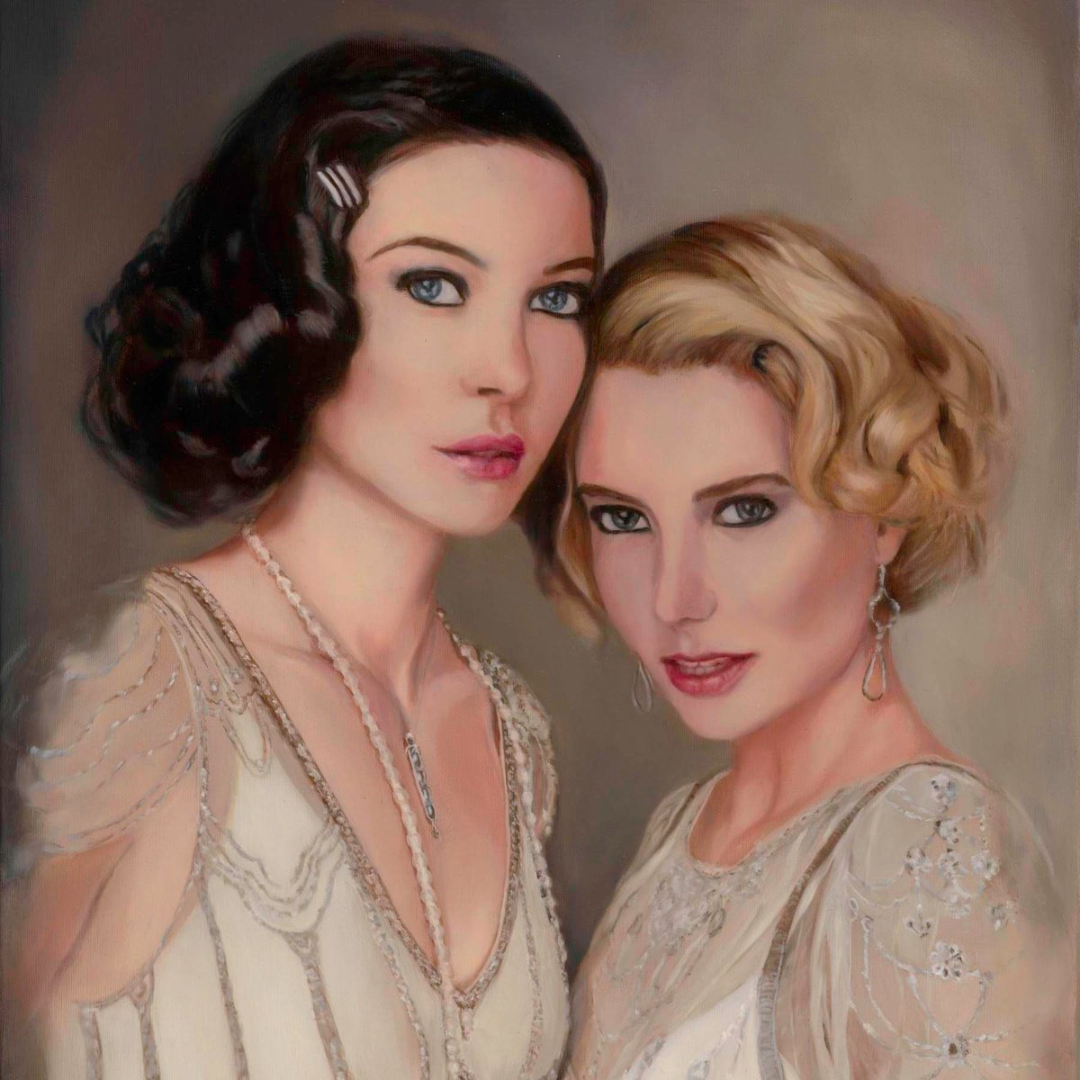 Photorealistic Oil Painting , Dream Girls By Silvia Haban, 23 X 31, Artwork For Sale On Artfinder
