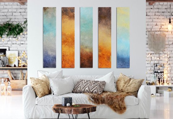 Pillars of colors - Landscapes