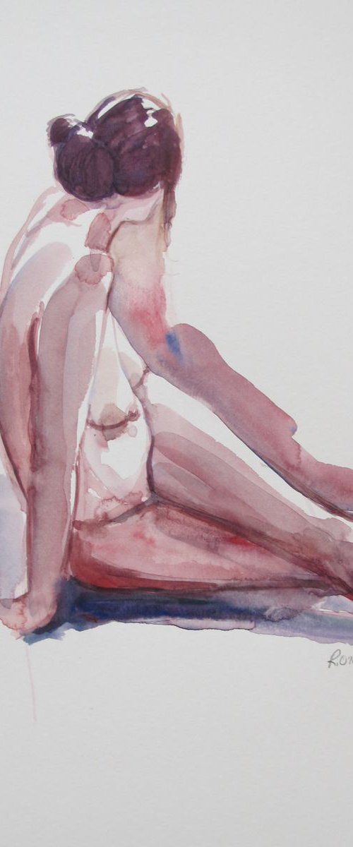 Seated female nude by Rory O’Neill