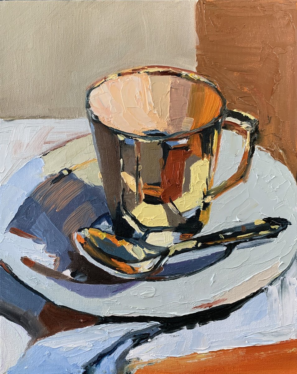 Still life with a Tea cup. by Vita Schagen