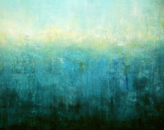 Abstract Turquoise Landscape IV