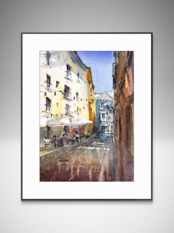 Sunlit Valencia Alley