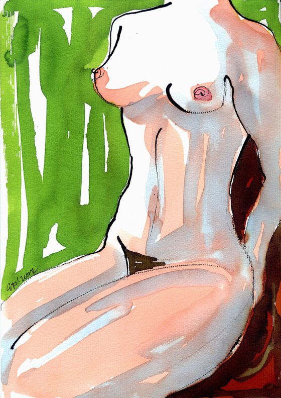 female nude study