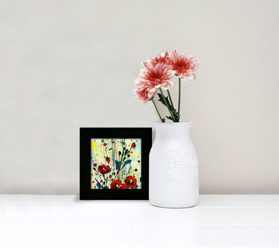 Poppy Dreams 13 - Framed Floral art by Kathy Morton Stanion