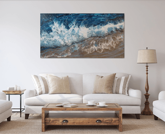 “Ocean waves” Extra Large Painting