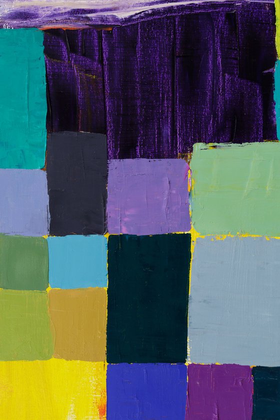 Squares / Yellow Purple