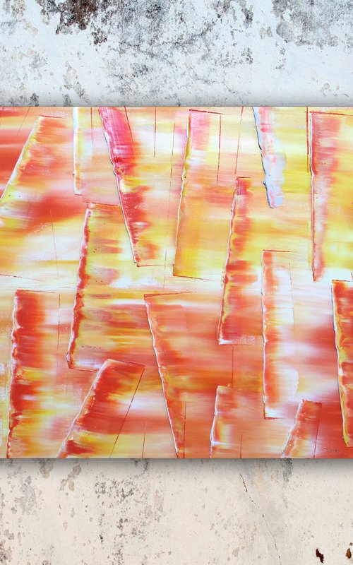 "Swept Away" - Original PMS Abstract Oil Painting On Canvas - 36" x 24" by Preston M. Smith (PMS)