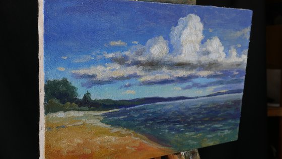 Clouds and Sea - sea landscape painting