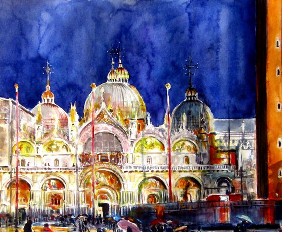 Venice at rain