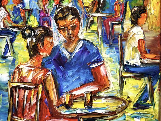 Summer Midday in a Street Café