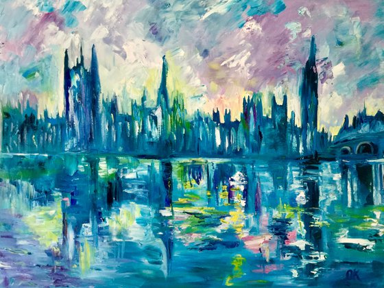 London Calling. Big Ben. House of Parliament, landscape