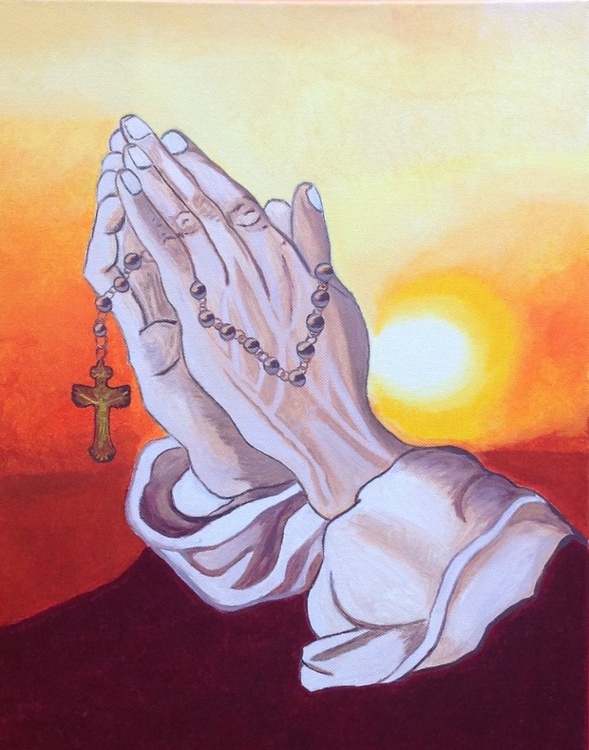 Praying Hands By Julie Stevenson Artfinder