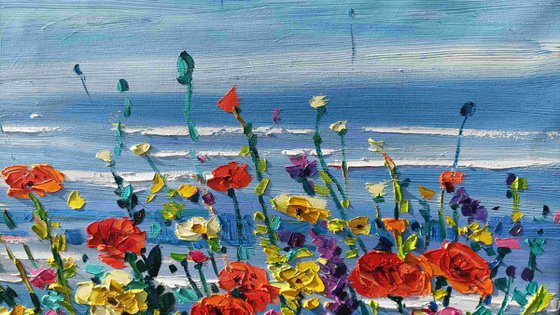 Flowers on the coast