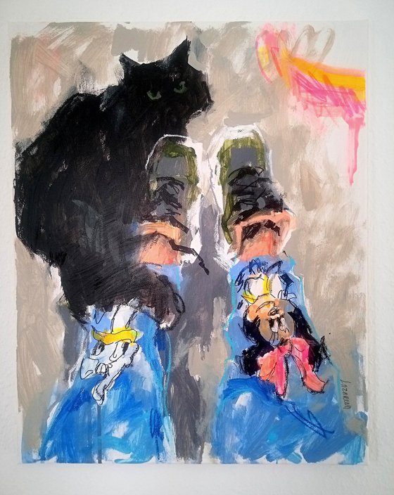 Black Cat & Minnie Mouse #1