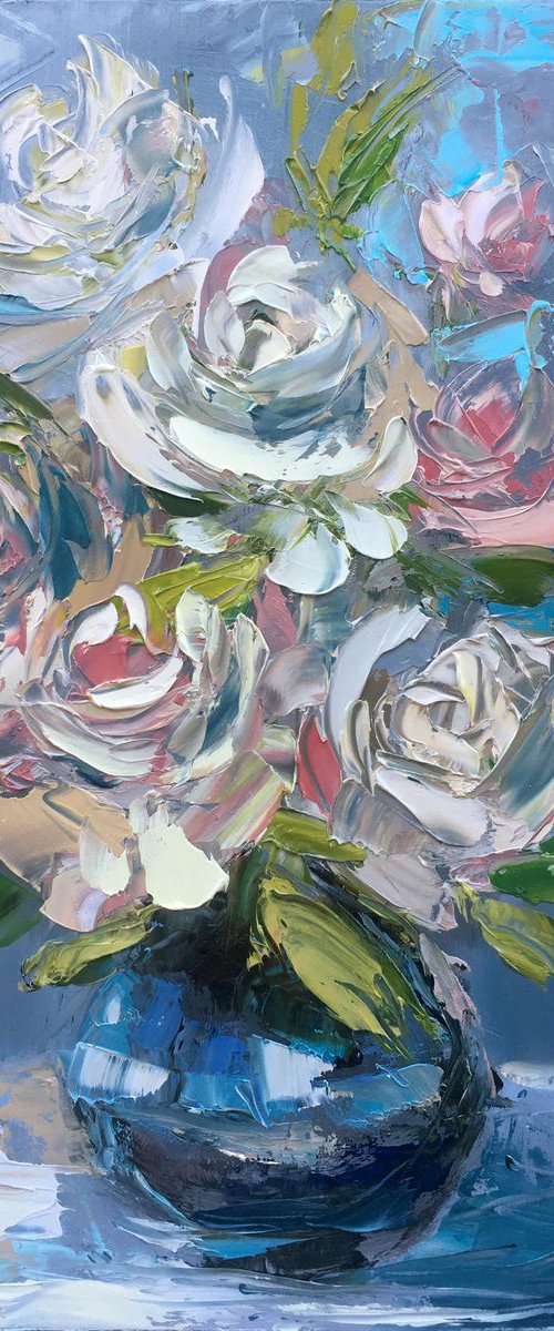 White Roses04 by Bahareh Kamankesh