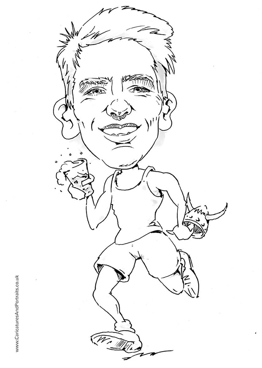 Commission a cartoon caricature portrait by Paul Gurney