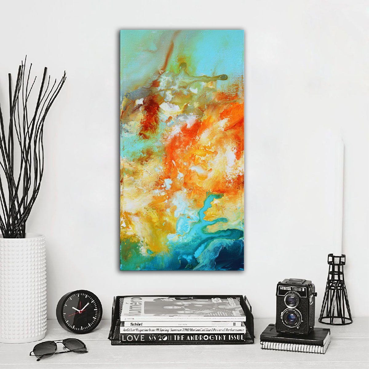 Abstract painting - Reef by Andrada Anghel