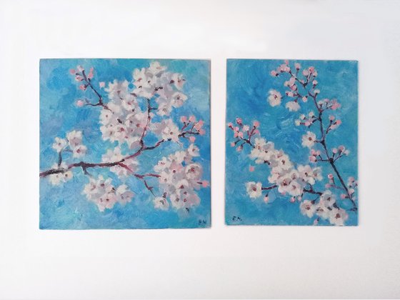 Spring  diptych