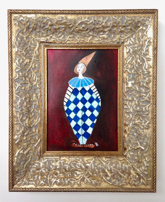 The blue clown