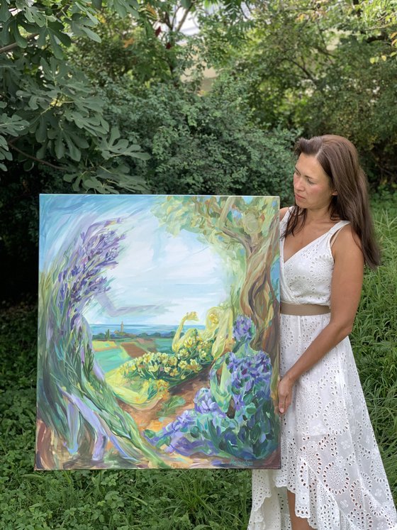 "Istrian Fairies» woman embodied in Herbs.