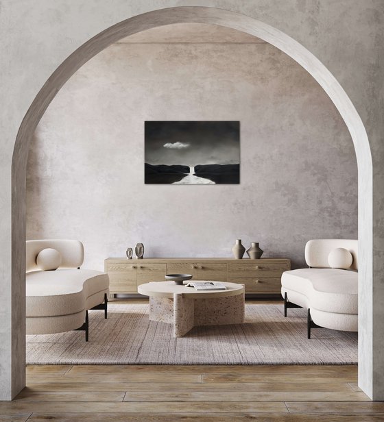 Cloud With Skogafoss, Iceland