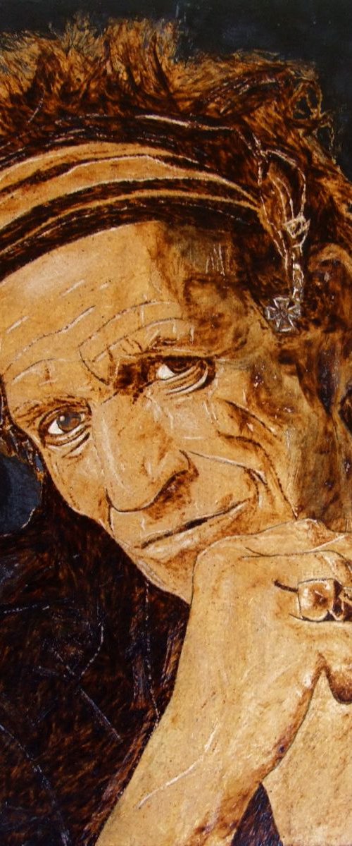 Keith Richards (The Rolling Stones) by MILIS Pyrography