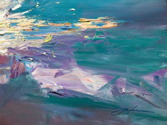 Running on Water| Impressionist Figurative