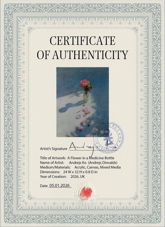 A Flower in a Medicine Bottle