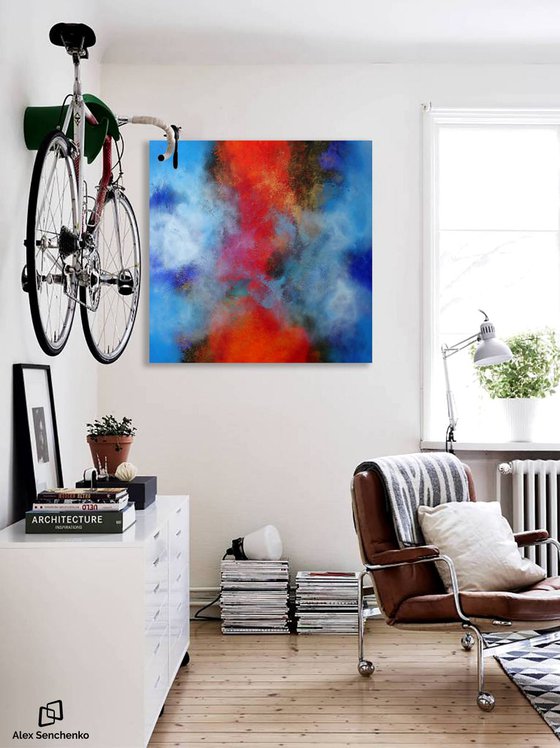 Abstract Painting by artist Alex Sencenko / Saga N5.