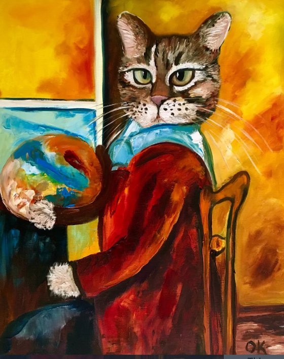 Troy Cat  an artist Modigliani