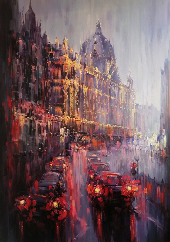 " London " large oil painting by Artem Grunyka