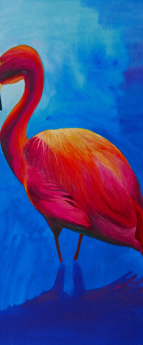 Flamingo and Tornado by Karina Danylchuk