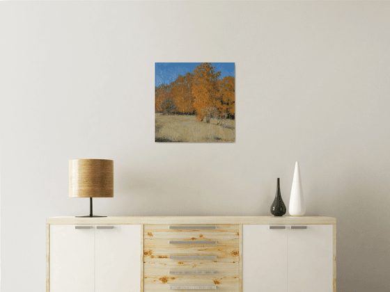 Gold Of Autumn - sunny autumn landscape painting