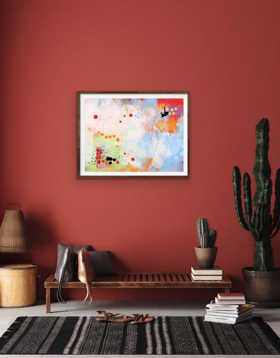 L'été rêvé - Abstract artwork - Limited edition of 1